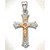 Crucifixion Two Tone Sterling Silver Cross/ Orthodox Cross
