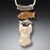 Fossilized Walrus and Mammoth Ivory Polar Bear Pendant - Bear with Fish - Fossilized Mammoth Ivory