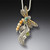 Fossilized Walrus Ivory - Dragonfly Pendant 