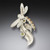 Fossilized Walrus Ivory - Dragonfly Pendant 