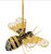 Handmade Cloisonne Bumble Bee Hanging Christmas Ornament