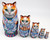 Cat with Teapot | Fine Art Matryoshka Nesting Doll