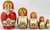 Red with Forget-Me-Not | Traditional Matryoshka Nesting Doll