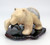 White Bear with a Fish | Bronze and Soapstone
