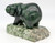 Large Jade Bear on Jade Base | Gemstone Carvings