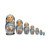 A Blue Winter Troika and Snowy Village — front view — item 28439