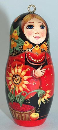 Sunflower Maiden | Russian Christmas Ornament