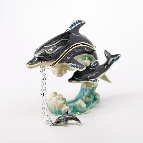 Doris Dolphin | Bejeweled Enamel Boxes