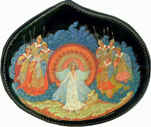 Tsar Saltan by Kuzmenko | Palekh Lacquer Box