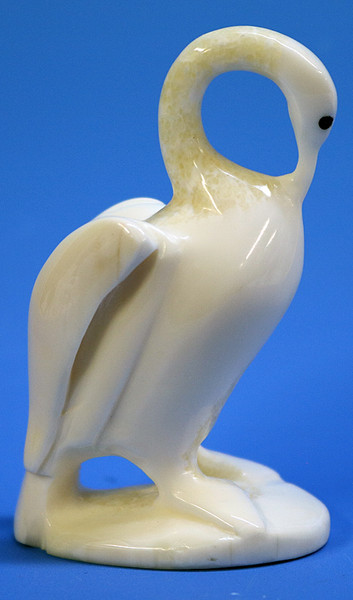 Sitting Swan | Alaskan Ivory Carving
