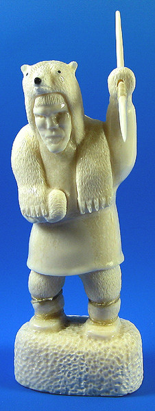 Polar Bear Hunter | Alaskan Ivory Carving