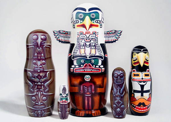 Totem Nesting Doll | Alaska Theme Matryoshka Nesting Doll