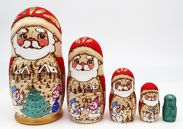 Polar Christmas | Matryoshka / Nevalashka Doll