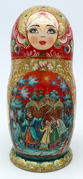 Snegurochka by Komilavochnikova | Fine Art Matryoshka Nesting Doll