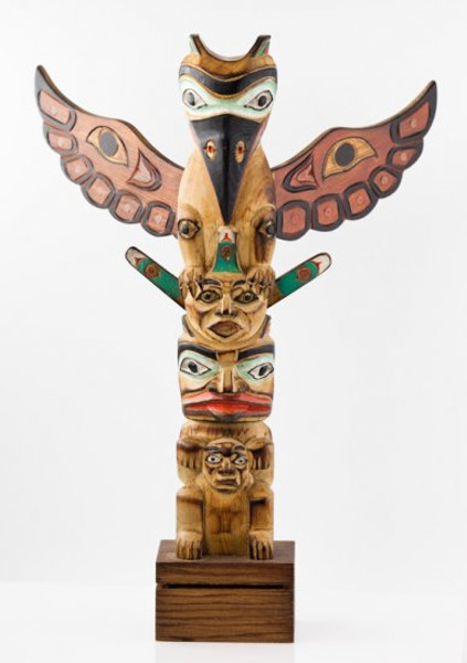 Raven and Sun in Box 12" | Northwest Coast Totemic Art