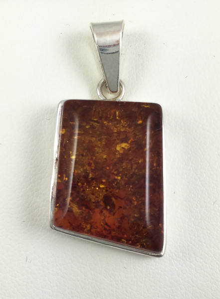 Rectangular Amber Pendant | Baltic Amber