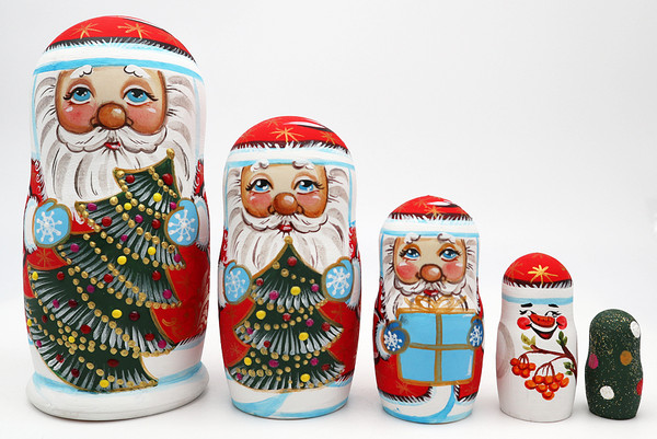 Santa and His Friends | Matryoshka / Nevalashka Doll