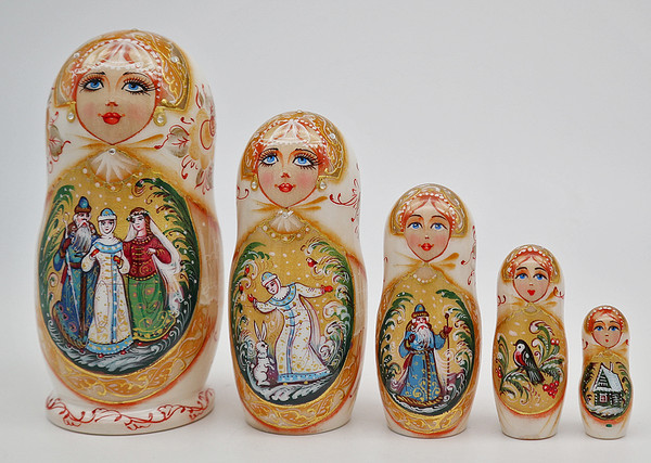 Snegurochka - Vyatka Doll | Fine Art Matryoshka Nesting Doll