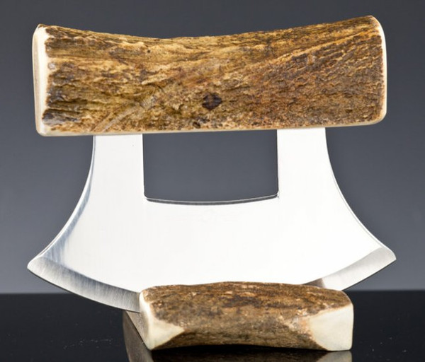 Shed Moose Antler Ulu - Natural | Alaskan Knife