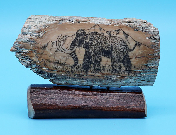 Mammoth by George Vukson | Scrimshaw Mammoth by George Vukson | Scrimshaw