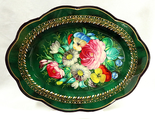 Floral Fantasy - Medium Tray | Zhostovo Tray