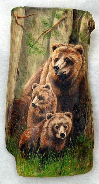 Painted Driftwood - Here Come The Bears