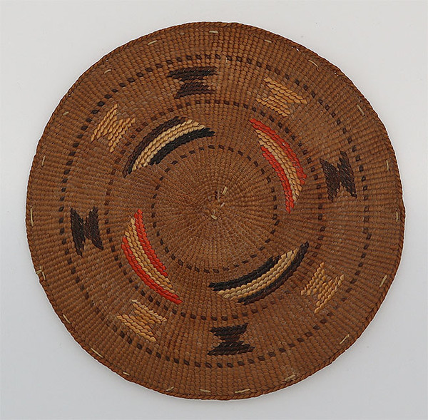 Antique Tlingit Native Hand Woven Plate