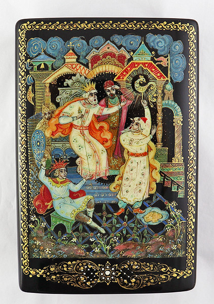 The Tale of the Golden Cockerel | Kholui Lacquer Box