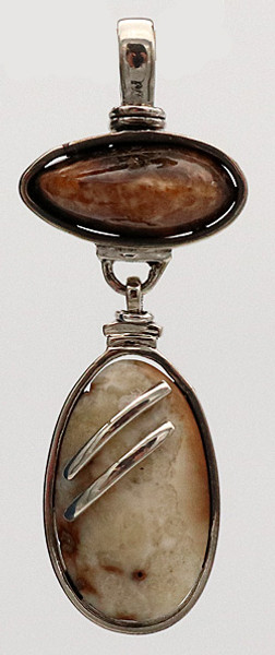 Edward Lawrence Fossil Walrus Ivory Pendant