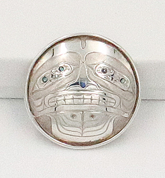 Silver Bear Pin/Pendant - Native Alaskan Silver Jewelry