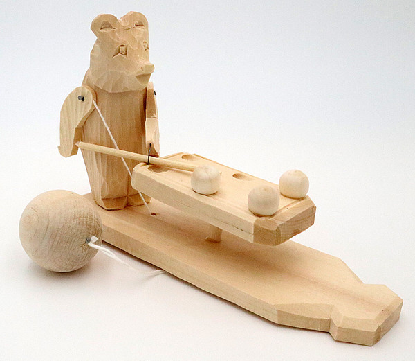 Bogorodsk Toys - Billiard Player | Russian Souvenirs