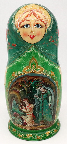 The Mistress of the Copper Mountain - Stone Flower | Unique Museum Quality Matryoshka Doll
