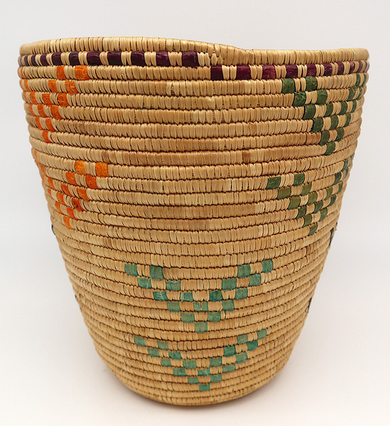 Native American Yupik Hand Woven Basket 