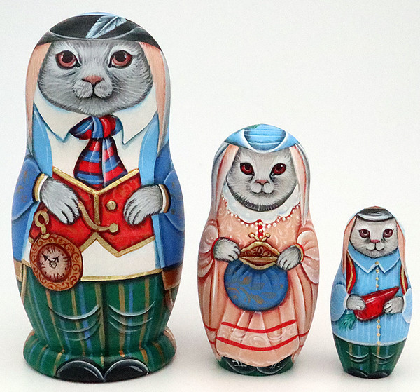 Bunny Family  | Fine Art Matryoshka Nesting Doll