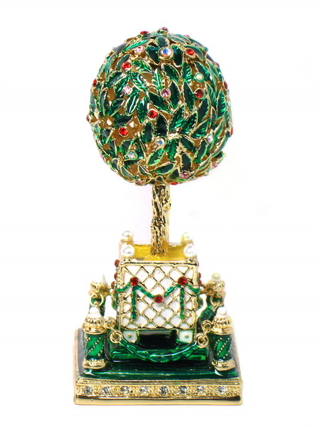 Bay Tree Faberge Style Egg  - Small Green