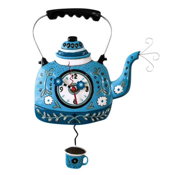 Kettle Blue Clock | Allen Designs Wall Clocks