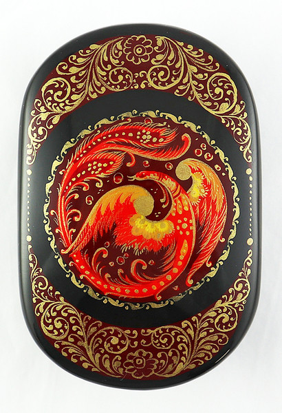 Fire-Bird by Tikhomirova | Kholui Lacquer Box
