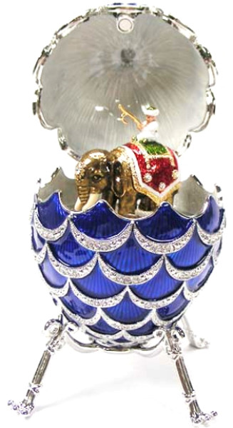 Pine Cone w/ Elephant Faberge Style Egg