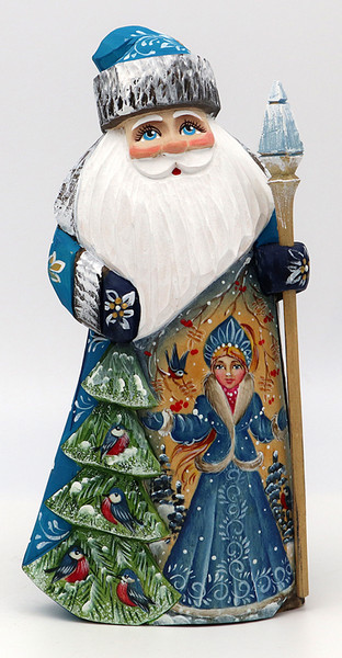 Santa with Snow Maiden and Christmas Tree | Grandfather Frost / Russian Santa Claus