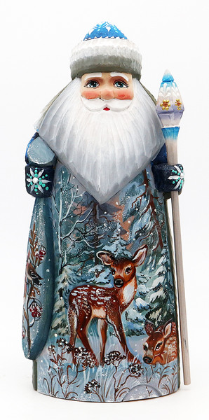 Grandfather Frost with Two Baby Deers | Grandfather Frost / Russian Santa Claus