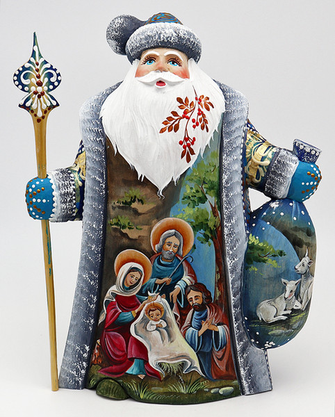 Holy Night Santa - Blue | Grandfather Frost / Russian Santa Claus Holy Night Santa - Blue | Grandfather Frost / Russian Santa Claus