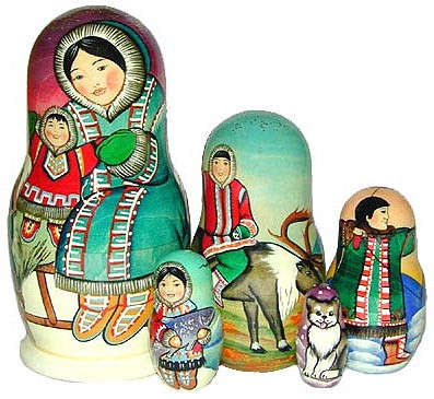 Alaska Family Doll | Alaska Theme Matryoshka Nesting Doll