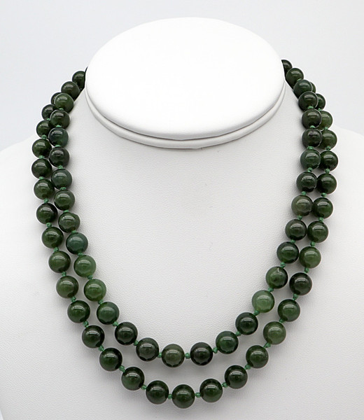 British Columbia Jade Long Necklace