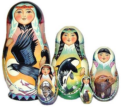 Totem | Alaska Theme Matryoshka Nesting Doll