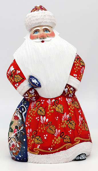 Russian Santa with Bullfinches. | Grandfather Frost / Russian Santa Claus