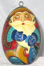 Aviva スヌーピー　70年代 Egg Ornament 16日終了 Grandfather Frost Lacquered Egg | Russian Christmas Ornament