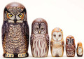 Great Horned Owl | Alaska Theme Matryoshka Nesting Doll