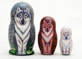 Wolf Pack Nesting Doll | Alaska Theme Matryoshka Nesting Doll