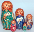 Angel Friends | Religious Theme Matryoshka Nesting Doll