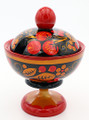 Khokhloma Little Vase with Lid